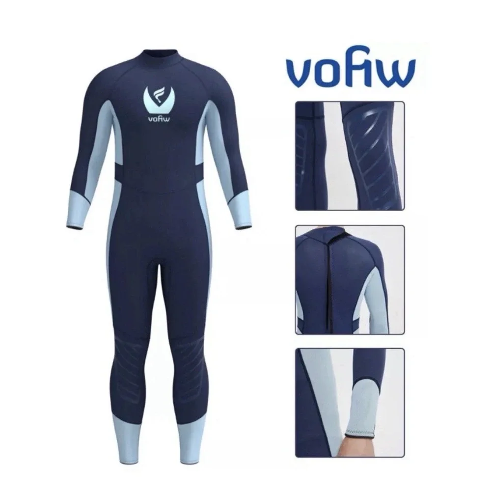 3MM Neoprene Wetsuit Vofiw Men's Size XL Swimming Surfing Scuba Diving Suit